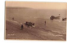 Barcos de pesca de praia Filey lançados da praia 1932 RPPC comprar usado  Enviando para Brazil