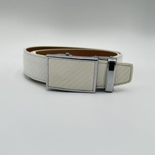 Vestido de golfe Nexbelt cinto catraca masculino 25 - 36 couro branco uso casual comprar usado  Enviando para Brazil