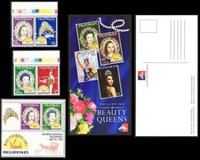 Filipinas – 1994 Miss Universo Diaz, pares Moran, folha de lembrança, cartão postal, sem marca de charneira, usado comprar usado  Enviando para Brazil