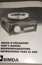 Simda 400w instructions d'occasion  Champigny-sur-Marne