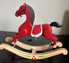 Brinquedo de balanço de madeira, original, pintado à mão, vintage, anos 1960-1970 comprar usado  Enviando para Brazil