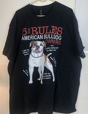 Nova camiseta American Bulldog XL preta com gráficos manga curta Gildan comprar usado  Enviando para Brazil