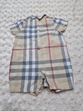 Burberry baby romper for sale  BOLTON