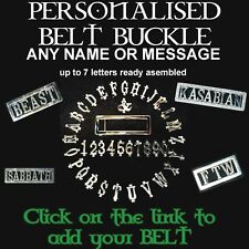 Fivela de cinto personalizada nome personalizado cabe no cinto até 7/8 letras PRONTO FEITO comprar usado  Enviando para Brazil