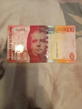 Bank scotland 100 for sale  WISHAW