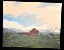 Pintura a óleo original "Mountain House" assinada Schwarz 16"X20" comprar usado Pintura a óleo original "Mountain House" assinada Schwarz 16"X20" comprar usado  Enviando para Brazil