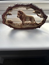 Wooden lion display for sale  BUDE
