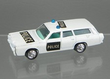 Vintage 1970 Early PlayArt Diecast 1/64 White Mercury Police Station Wagon HK comprar usado  Enviando para Brazil