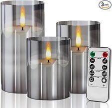 Gray glass flameless for sale  La Verne