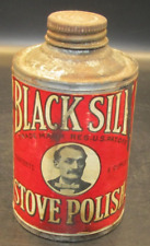 Usado, Vintage 1940s Fogão de Seda Preto Polonês 6 Oz Cone Top Lata e Conteúdo Seco comprar usado  Enviando para Brazil