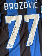 CAMISA CAMISA ASSINADA INTER MILAN MARCELO BROZOVIC PROVA FOTO EXATA + CERTIFICADO DE AUTENTICIDADE CROÁCIA comprar usado  Enviando para Brazil