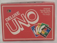Antigo Deluxe UNO Conjunto de Jogo de Cartas Jogos Internacionais 1986 Caixa Original comprar usado  Enviando para Brazil