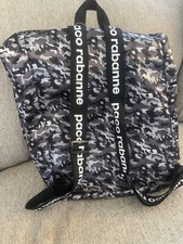 Mochila de viagem NIP PACO RABANNE Phantom camuflada bolsa tote duffel PRETA MULTI comprar usado  Enviando para Brazil