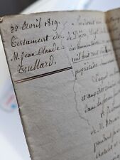 1819 papiers manuscrits d'occasion  Bordeaux-
