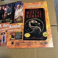 Usado, 13 por 11” Mortal Kombat Filme Sonia Johnny Cage Kitana Liu Kang Ad FLYER comprar usado  Enviando para Brazil