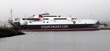 Foto 6x4 HSC 'Manannan' em Belfast Queens Island The High Speed Catamara c2009, usado comprar usado  Enviando para Brazil