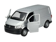 WELLY VW VOLKSWAGEN TRANSPORTER T6 VAN PRATA 1:34 MODELO DE METAL FUNDIDO NOVO , usado comprar usado  Enviando para Brazil