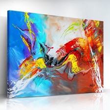 Abstraktes leinwandbild buntes gebraucht kaufen  Neuss