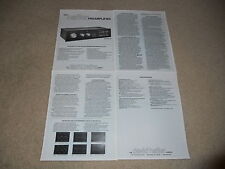 Hafler preamp brochure for sale  Olmsted Falls