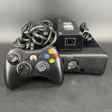 Usado, Console preto Microsoft Xbox 360 S 250GB jogos XBX com controles e fios comprar usado  Enviando para Brazil
