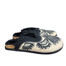 Usado, Chinelos femininos Free People Walden Footbed Mules 39 bordados difuso aconchegante boho comprar usado  Enviando para Brazil