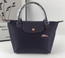 Bolsa tote LONG CHAMP Le Pliage tamanho P roxa escura dobrável 33/22 x 23 x 14cm comprar usado  Enviando para Brazil