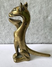 Antique brass cat for sale  LEEDS