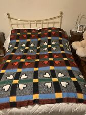 Retro double blanket for sale  BRIDGEND