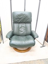 Green leather ekornes for sale  CASTLEFORD