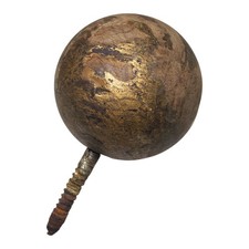 Usado, Cerca de esfera de madeira maciça antiga grande acabamento pintura dourada arquitetônica comprar usado Usado, Cerca de esfera de madeira maciça antiga grande acabamento pintura dourada arquitetônica comprar usado  Enviando para Brazil