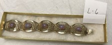 Pulseira de elos painel cabochão opala vidro prata esterlina 925 Hecho En México comprar usado  Enviando para Brazil