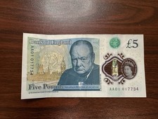 Five pound note for sale  BOOTLE
