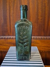L.Q. verde danificado Garrafa Wishart's Pine Tree Tar Cordial 1859 patente 7 5/8" comprar usado  Enviando para Brazil