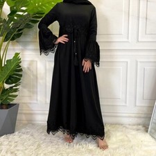 Black lace abaya for sale  SLOUGH