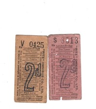 Bus tickets ritz for sale  SOUTHAMPTON