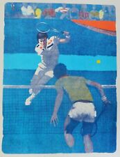 Daniel Bennett Schwartz Mondo Campionato Di Tennis JIMMY Connors Litho Firmato comprar usado  Enviando para Brazil