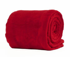 Rojo Doble Deluxe Felpa Manta Suave Lujo Cálido Hogar Sofá Cama Manta comprar usado  Enviando para Brazil