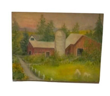 Vintage farm landscape for sale  Brooklyn