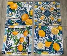 Lemon print theme for sale  TORQUAY