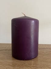 Purple pillar candle for sale  SHIFNAL