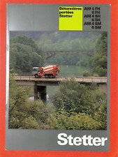 Stetter concrete mixers d'occasion  Expédié en Belgium
