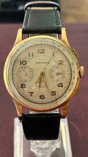 Usado, Record Chronograph Swiss Rose Gold 18 K Vintage Rare Bi-Tonale Oversize comprar usado  Enviando para Brazil