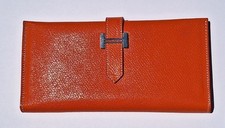 Carteira Hermes Bearn bifold longa laranja comprar usado  Enviando para Brazil