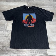 Camiseta gráfica Pikes Peak Downhill 2013 pé grande mountain bike tamanho grande preta comprar usado  Enviando para Brazil