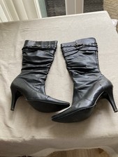 Ladies black leather for sale  WALSALL