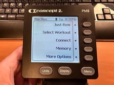 Concept 2 Rowerowy monitor PM5 - używany na sprzedaż  Wysyłka do Poland