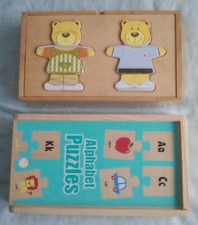 Wooden alphabet teddy for sale  BOGNOR REGIS