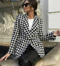 Zara houndstooth jacket for sale  SOUTHSEA