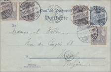 Germania ganzsache postkarte gebraucht kaufen  Köngen