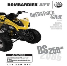 Bombardier owners manual for sale  Lexington